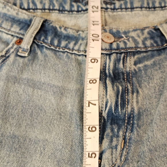 Arizona Jeans Co Loose Dad Jean Low Rise Wide Leg Baggy Distressed NWT SZ 13 - Picture 7 of 10